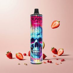 JNR Calavera 11000 Puffs Engangs Vape Jordbær Kiwi med Type-C opladning og 21ml E-Liquid Kapacitet
