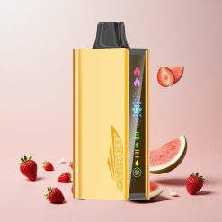 JNR Cruiser 12000 Puffs No-Charge Engangs Vape Jordbær Kokos Vandmelon med 3500 mAh Batteri og 25 ml E-væske