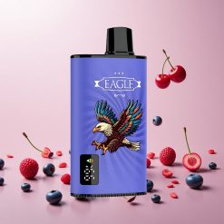 JNR EAGLE Smart 23000 Puffs Disposable Vape Blåbær Hindbær Kirsebær med Digital Skærm og Justerbar Luftflow