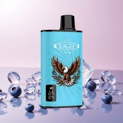 JNR EAGLE Smart 23000 Puffs Engangs Vape Blåbær Is med Digital Skærm og Justerbar Luftflow