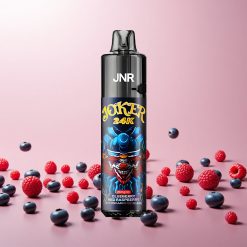 JNR Joker 24K Puffs Disposable Vape Blåbær Rød Hindbær med 800mAh Batteri og 2% nikotinindhold