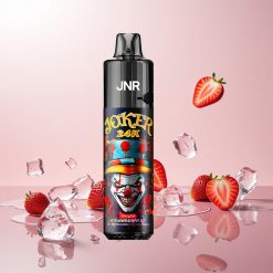 JNR Joker 24K Puffs Disposable Vape Jordbær Is med 2+10ml Genopfyldningsbar Pod og 800mAh Batteri