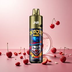 JNR Joker 24K Puffs Engangs Vape Sprudlende Kirsebær Cola med Synligt E-liquid Niveau og 800mAh Batteri