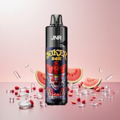 JNR Joker 24K Puffs Engangs Vape Vandmelon Is 2+10ml Genopfyldelig Pod Synlig E-væskeniveau 800mAh Batteri