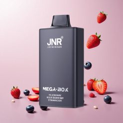 JNR Mega Box 25000 Puffs Disposable Vape Blåbær Sur Hindbær Jordbær (25000 puff, 30ml e-væske)