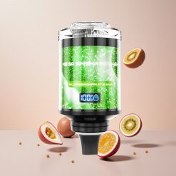 JNR Mega Shisha Hookah 100K Skrivebordskompatibel Kiwi Passionsfrugt Guava med 100.000 puff og 60ml e-væske kapacitet