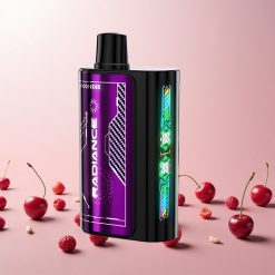 JNR Radiance 31000 Puffs Engangs Vape KIRSEBÆR BÆR Smart Animation Skærm Type-C Opladningsport