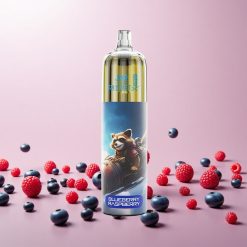 JNR Rocket-X 12400 Puffs Disposable Vape Blåbær Hindbær med Justerbar Luftstrøm og RGB-belysning