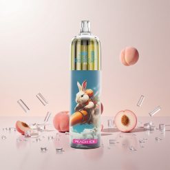 JNR Rocket-X 12400 Puffs Disposable Vape Fersken Is med Justerbar Luftstrøm og RGB-belysning