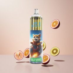 JNR Rocket-X 12400 Puffs Engangs Vape Kiwi Passionsfrugt Guava med Justerbar Luftgennemstrømning og RGB-belysning