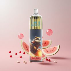 JNR Rocket-X 12400 Puffs Vandmelon Tyggegummi Disposable Vape med Justerbar Luftgennemstrømning og Type-C Hurtigopladning