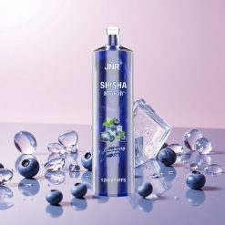 JNR Shisha Hookah 12000 Puffs Engangs Vape Blåbær Is (750mAh, 24ml)