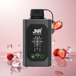 JNR Shisha Hookah Box 20500 Puffs Engangs Vape Jordbær Is (HD Skærm, 1000mAh)