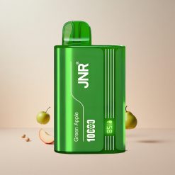 JNR Tank 10000 Puffs Engangs Vape Grøn Æble Fersken Pære – Justerbar Luftstrøm, 650mAh Batteri
