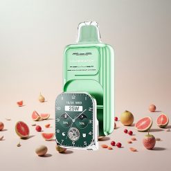 JNR VapeWatch 30000 Puffs Engangs Vape Miami Mynte Batterikapacitet: 1000mAh E-væskekapacitet: 19mL