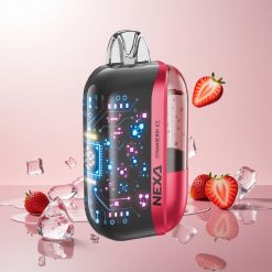 NEXA Ultra 50K Disposable Vape Jordbær Is 20ml Forfyldt Kapacitet Type-c Opladning