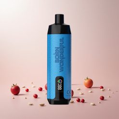 RandM Fumot Shisha 10000 Puffs Engangs Vape Cush Man Features: LED-indikator 10000 Puffs 18ml Forfyldt e-væske 850 mAh Batteri 0.6ohm Mesh Coil Type-C Port 0,5% Nikotinindhold