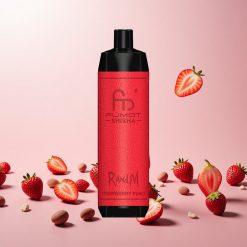 RandM Fumot Shisha 10000 Puffs Engangs Vape Jordbær Punch med 18ml forfyldt e-væske og 850 mAh Batteri