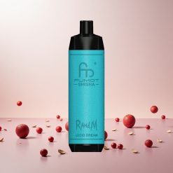 RandM Fumot Shisha 10000 Puffs Engangs Vape Klar Drøm LED-indikator, 0,5% Nikotinindhold