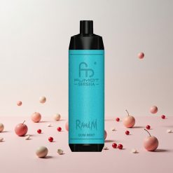 RandM Fumot Shisha 10000 Puffs Engangs Vape Tyggegummi-Mynte LED-indikator • 850 mAh Batteri