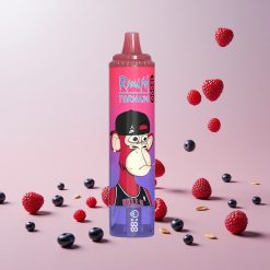 RandM Fumot Tornado 15000 Puffs Engangs Vape Blåsur Hindbær og Fumot RandM Tornado 15000 Puffs (25ml, 850mAh)