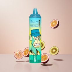RandM Fumot Tornado 15000 Puffs Engangs Vape Kiwi Passionsfrugt Guava med 25ml væskekapacitet og 850mAh batteri