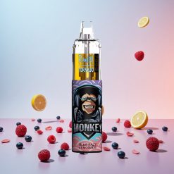 RandM Fumot Tornado 7000 Puffs Engangs Vape Blå Razz Lemonade med 14 ML E-væske og 850 MAH Batteri