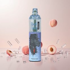 RandM Fumot Tornado 7000 Puffs Engangs Vape Fersken Is med 14 ML E-væske og 850 MAH Batteri Fumot Tornado 7000 Engangs Vape med 14 ML E-væske og Mesh Coil