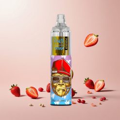 RandM Fumot Tornado 7000 Puffs Engangs Vape Jordbær Kiwi og 14 ML E-liquid