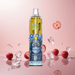 RandM Fumot Tornado 7000 Puffs Engangs Vape Rød Æble Is og Fumot Tornado 7000 Engangs Vape med 7000 Puffs og 14 ML E-væske