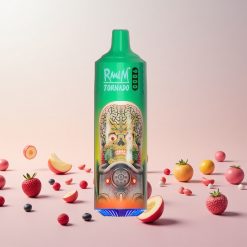 RandM Fumot Tornado 9000 Puffs Engangs Vape Regnbue Slik RandM Tornado 9000 Puffs Puffs: 9000 Puffs Batterikapacitet: 850 mAh Genopladelig E-væskekapacitet: 18 mL Coil Type: Mesh Coil Display Type: Sleek RGB Display Smagsvarianter: 54