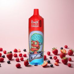 RandM Tornado 9000 Puffs - 850 mAh Genopladelig - 18 mL - Blandede Bær
