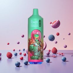 RandM Tornado 9000 Puffs (Blå Razz Kush) Pust: 9000 Pust Batterikapacitet: 850 mAh Genopladelig E-væskekapacitet: 18 mL Spoletype: Mesh-spole Display: Elegant RGB-display Smagsvarianter: 54