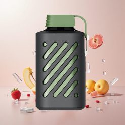VOZOL GEAR 10000 Engangs Vape Sur Æble Is 10000 Pust, 30 smage Multi-Funktionel Spænde Mundstykke Beskyttelse Forstørret Væskekapacitet VAMT Mesh Coil 65% PCR Materialer 500mAh Batterikapacitet 20/50mg/ml Nikotin 20 ml E-væske Kapacitet