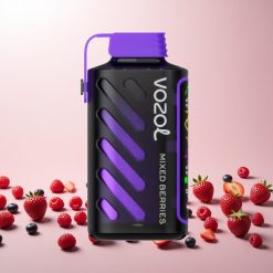 VOZOL Gear Power 20000 Puffs Engangs Vape Blandede Bær Teknologi: S.i.L.C. Tech ECO Mode Pust: 20000 Pust POWER Mode Pust: 12000 Pust Spole Type: Dual Mesh Spole Display Type: Fuldskærmsdisplay Forfyldt E-Væske Kapacitet: 20mL Nicotin Styrke: 5%(50mg)