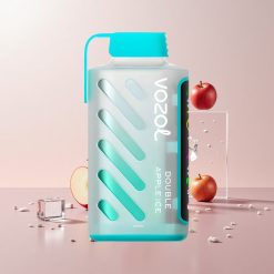 VOZOL Gear Power 20000 Puffs Engangs Vape Dobbelt Æble Is Teknologi: S.i.L.C. Tech ECO Mode Pust: 20000 Pust POWER Mode Pust: 12000 Pust Dual Mesh Coil Fuldskærmsdisplay 20 mL Forfyldt E-Væske Nicotinstyrke: 5%(50mg)