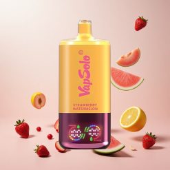 VapSolo Triple 30000 Puffs Engangs Vape Jordbær Vandmelon & Citron Fersken – 40ml, Type-C