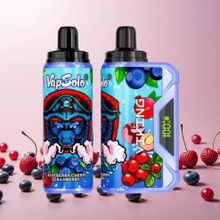 VapSolo VIKING 12000 Puffs Engangs Vape Blåbær Kirsebær Tranebær – 22ml & Type-C