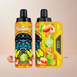 VapSolo VIKING 12000 Puffs Engangs Vape Citron Fersken E-Liquid:22ml & Nicotinstyrke:20 mg/ml & 50 mg/ml
