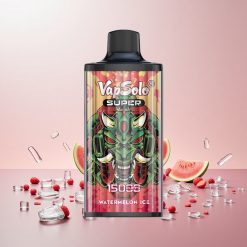 Vapsolo Super 15000 Puffs Vandmelon Is Disposable Vape Pust: 15000 Pust E-væske: 40ml