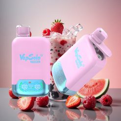 Vapsolo Twins 20000 Puffs Black Ice Dragefrugt Jordbær & Hindbær Vandmelon (40 ml, Type-C)