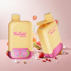 Vapsolo Twins 20000 Puffs Engangs Vape Vandmelon Is & Jordbær Mango – 40 ml, Type-C