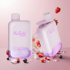 Vapsolo Twins 20000 Puffs Engangs Vape Vindrueis & Jordbær Kiwi Carton Størrelse: 51 x 29 x 94,9 mm Puffs: 20000 Puffs E-væske: 40 ml