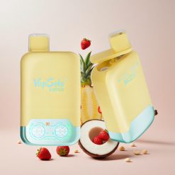 Vapsolo Twins 20000 Puffs engangsvape Ananas Kokos & Jordbær Banan Kartongstørrelse: 51 x 29 x 94,9 mm Puff: 20000 Puff E-væske: 40 ml